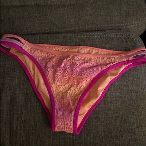 Victoria's Secret Pink and Orange Bikini Bottom